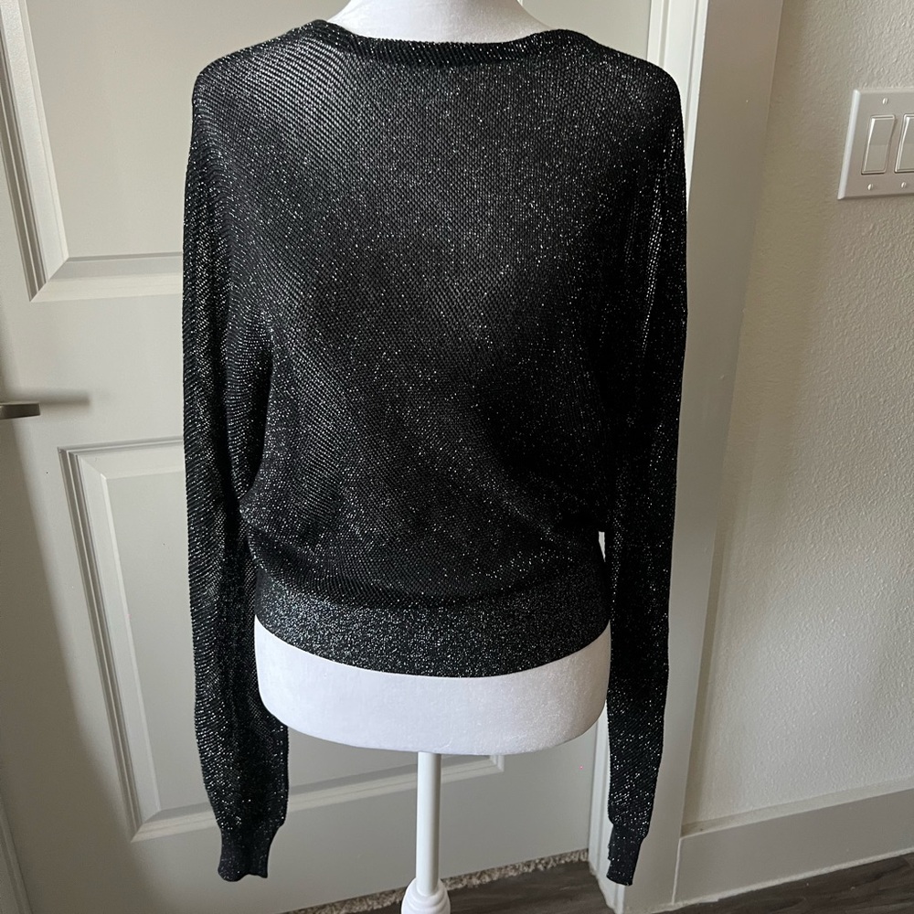 Black Sparkly Maje Sweater